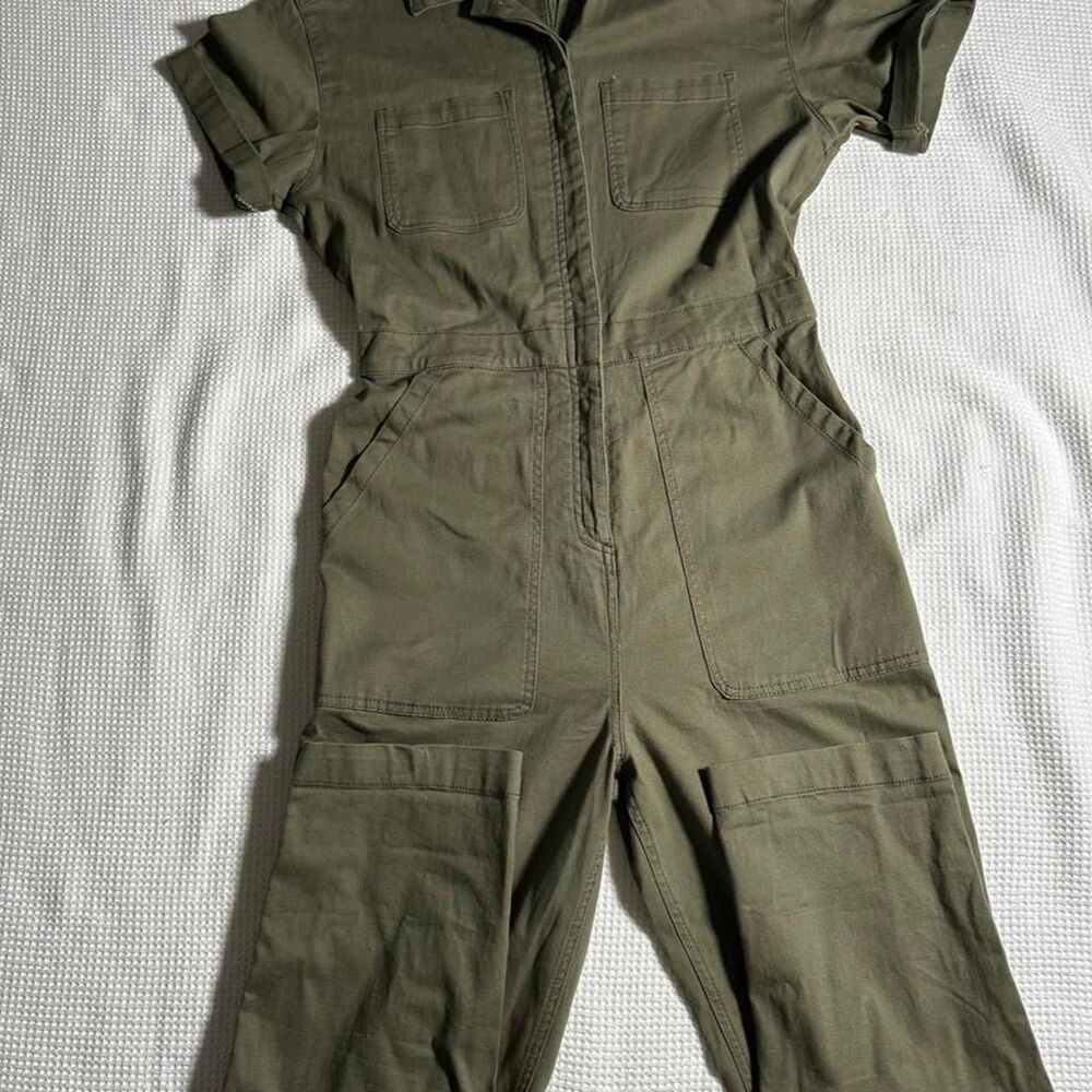 Altar-d-state Women's Khaki and Green Jumpsuit